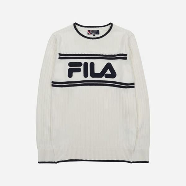 Fila Mikiny Damske Biele - Line Off L/S Vypredaj - Slovakia 07913-NPLY